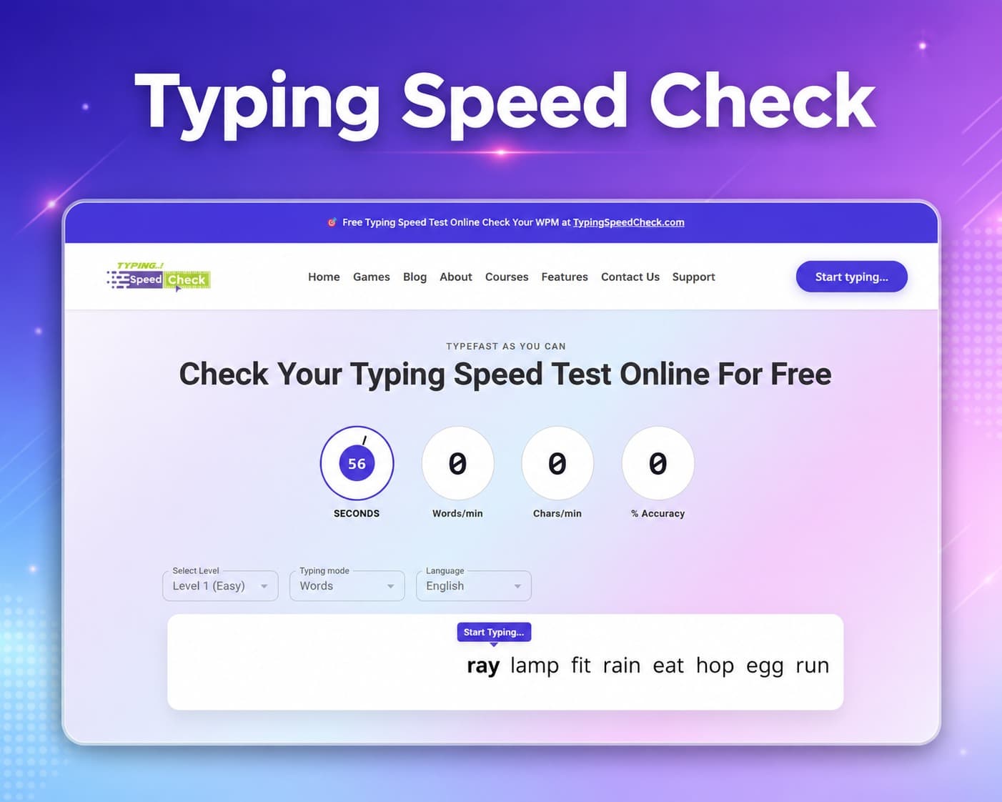 Effortless and Speedy Typing