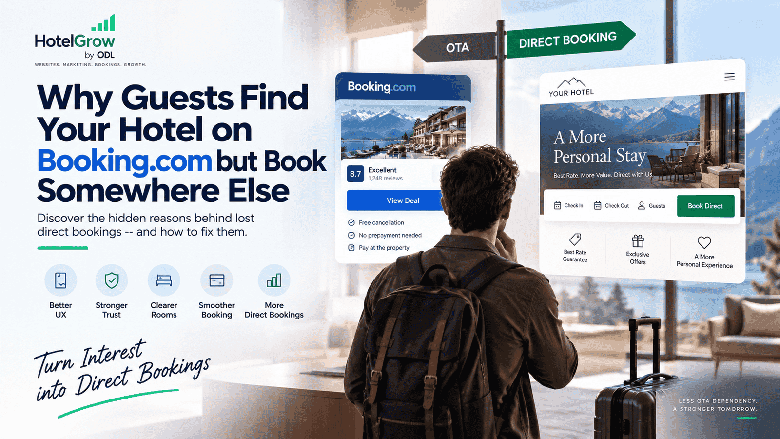 Why Guests Find Your Hotel on Booking.com but Book Somewhere Else