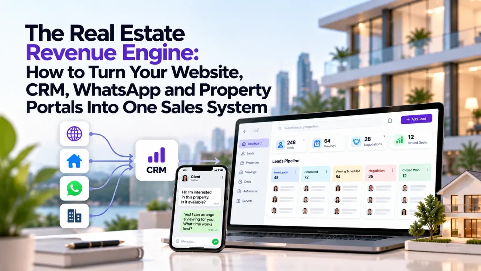 The Real Estate Revenue Engine: How to Turn Your Website, CRM, WhatsApp and Property Portals Into One Sales System