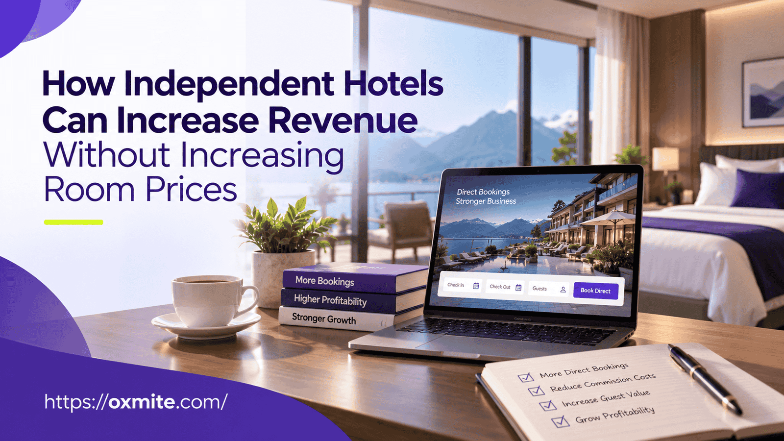 Increase hotel revenue through direct bookings, better channel mix and hotel revenue optimization