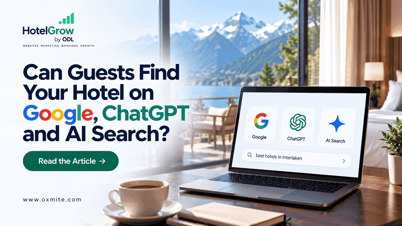 Hotel SEO visibility across Google, ChatGPT and AI search for independent hotels