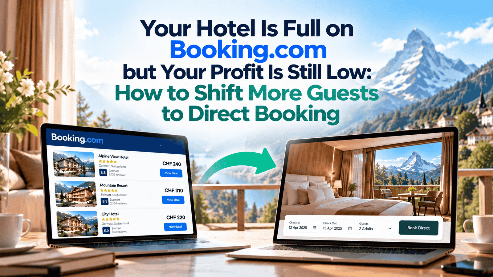 Hotel direct booking strategy helping independent hotels reduce OTA dependency and increase direct reservations