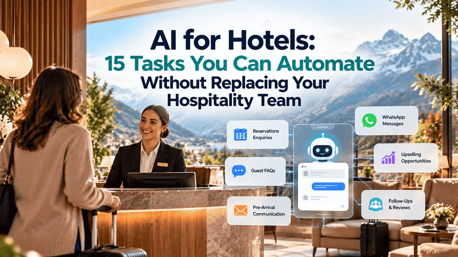 AI for hotels automating reservations, guest communication, WhatsApp enquiries and hotel workflows